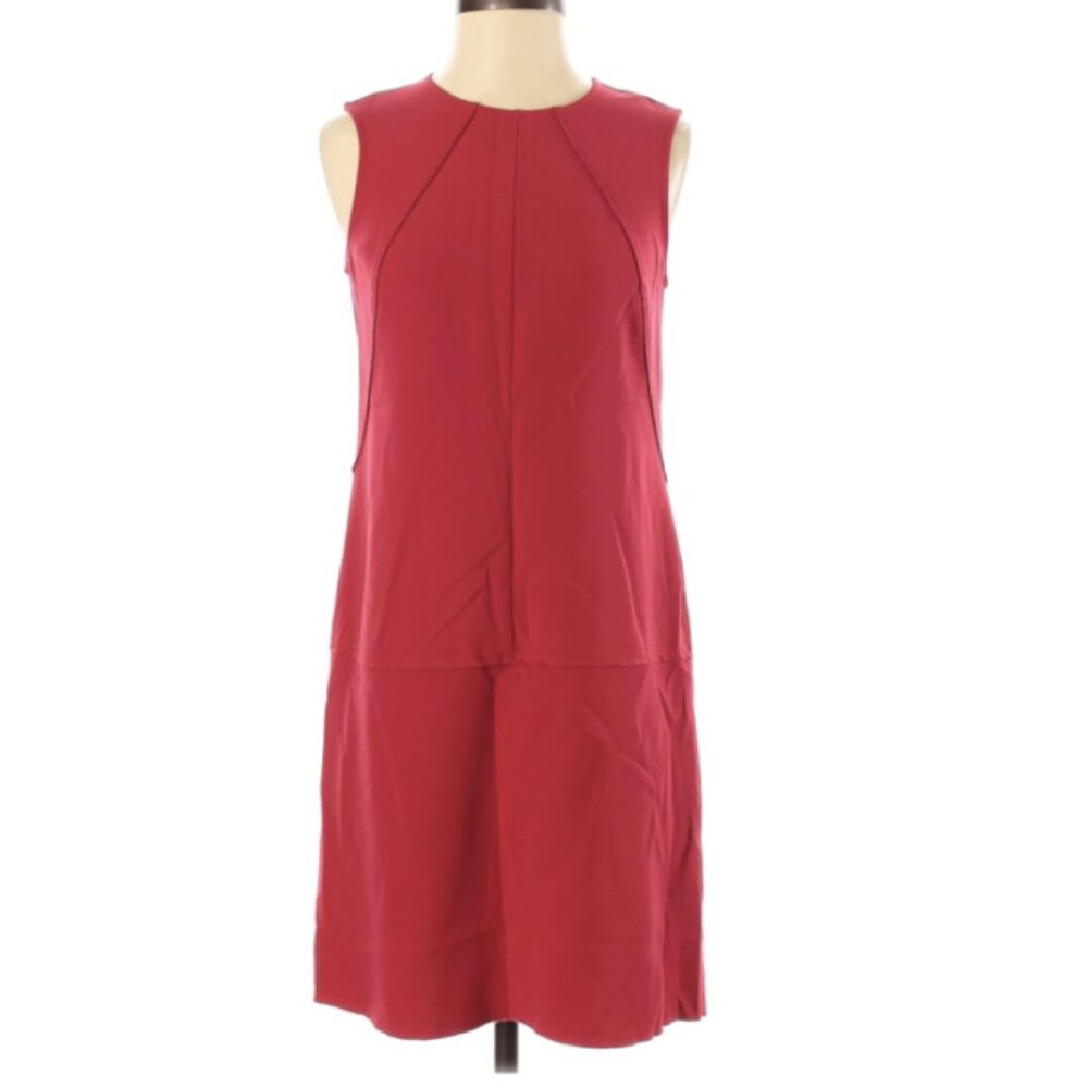 Ann Taylor Loft Red Sleeveless Mini Shift Dress 00P